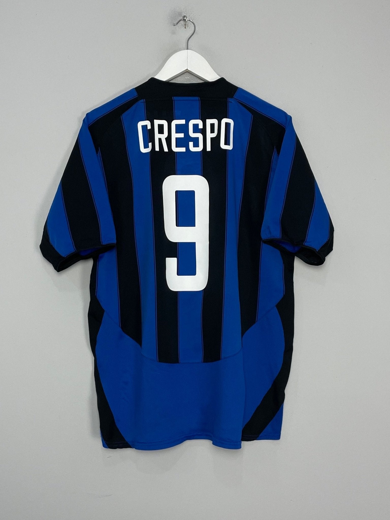 Shop 2003/04 INTER MILAN CRESPO #9 HOME SHIRT (L) NIKE, classic football shirts, vintage football shirts & retro soccer jerseys at Cult Kits