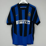 Shop 2003/04 INTER MILAN RECOBA #20 HOME SHIRT (M) NIKE, classic football shirts, vintage football shirts & retro soccer jerseys at Cult Kits