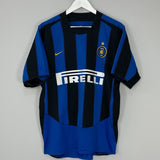 Shop 2003/04 INTER MILAN RECOBA #20 HOME SHIRT (M) NIKE, classic football shirts, vintage football shirts & retro soccer jerseys at Cult Kits