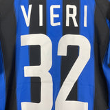 Shop 2003/04 INTER MILAN VIERI #32 HOME SHIRT (M) NIKE, classic football shirts, vintage football shirts & retro soccer jerseys at Cult Kits
