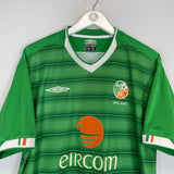 2003/04 IRELAND HOME SHIRT (L) UMBRO - Cult Kits - Large - Buy Vintage Football Shirts, Authentic Retro Football Shirts For Sale, Classic Football Shirts & Soccer Jersey