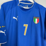 Shop 2003/04 ITALY DEL PIERO #10 HOME SHIRT (L) PUMA, classic football shirts, vintage football shirts & retro soccer jerseys at Cult Kits