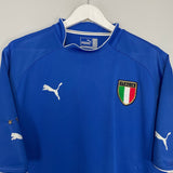Shop 2003/04 ITALY HOME SHIRT (L) PUMA, classic football shirts, vintage football shirts & retro soccer jerseys at Cult Kits