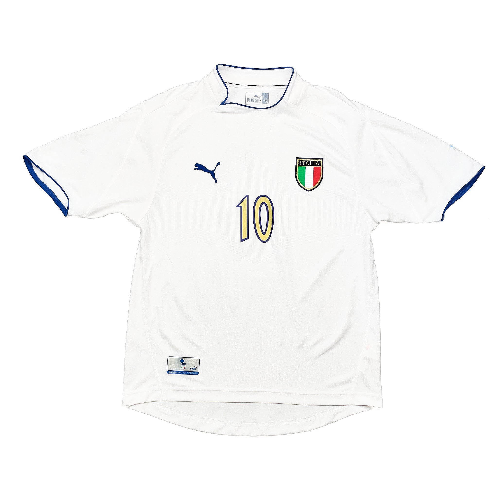 Buy 2003/04 Italy Totti 10 Away Shirt (XL) Puma ~ Free worldwide shipping ~ Authentic Vintage Football Shirts from Cult Kits
