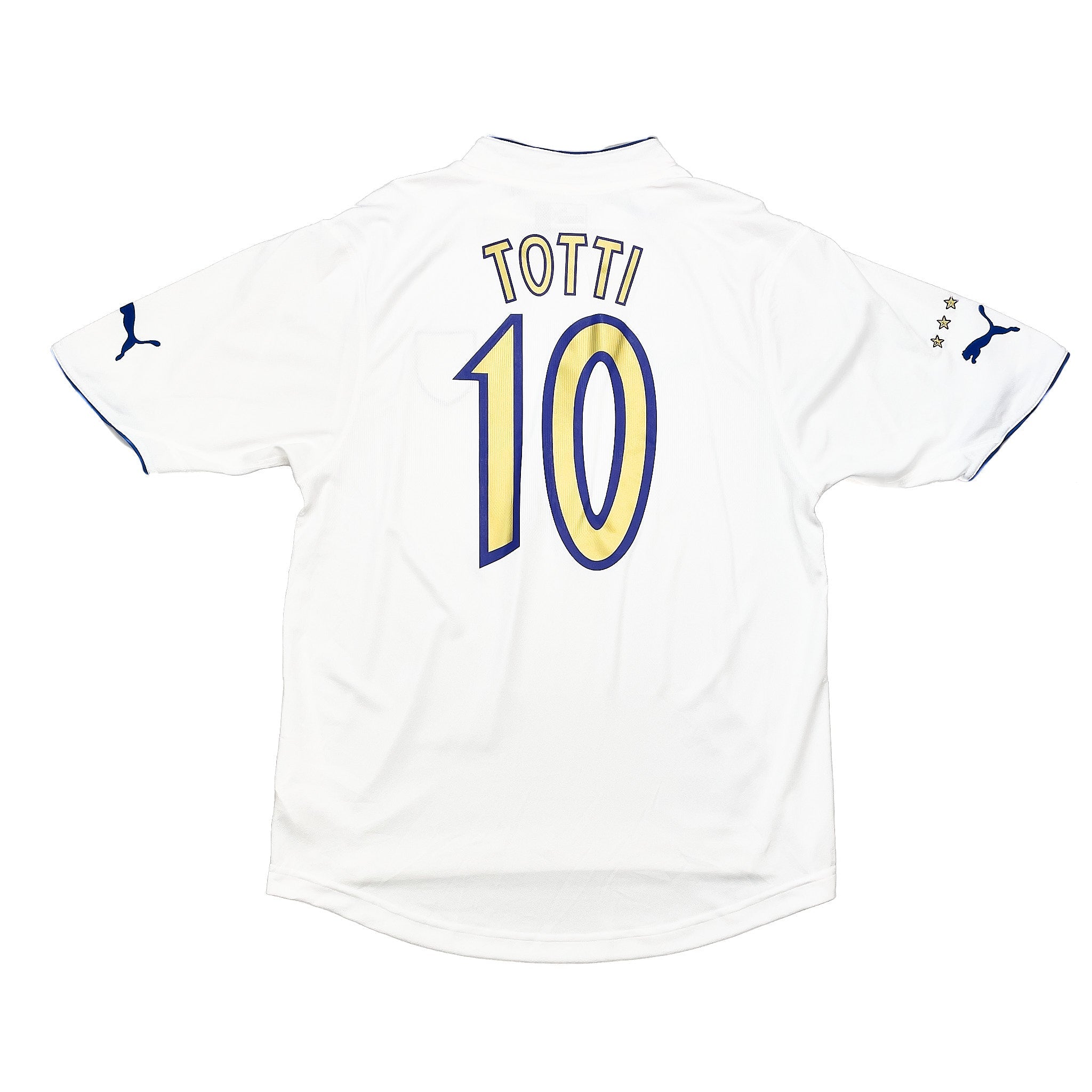 Buy 2003/04 Italy Totti 10 Away Shirt (XL) Puma ~ Free worldwide shipping ~ Authentic Vintage Football Shirts from Cult Kits