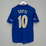 Shop 2003/04 ITALY TOTTI #10 HOME SHIRT (M) PUMA, classic football shirts, vintage football shirts & retro soccer jerseys at Cult Kits
