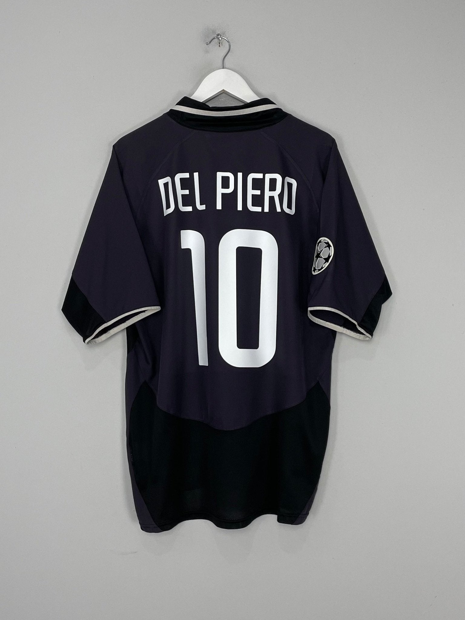 Shop 2003/04 JUVENTUS DEL PIERO #10 C/L AWAY SHIRT (XL) NIKE, classic football shirts, vintage football shirts & retro soccer jerseys at Cult Kits
