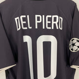 Shop 2003/04 JUVENTUS DEL PIERO #10 C/L AWAY SHIRT (XL) NIKE, classic football shirts, vintage football shirts & retro soccer jerseys at Cult Kits