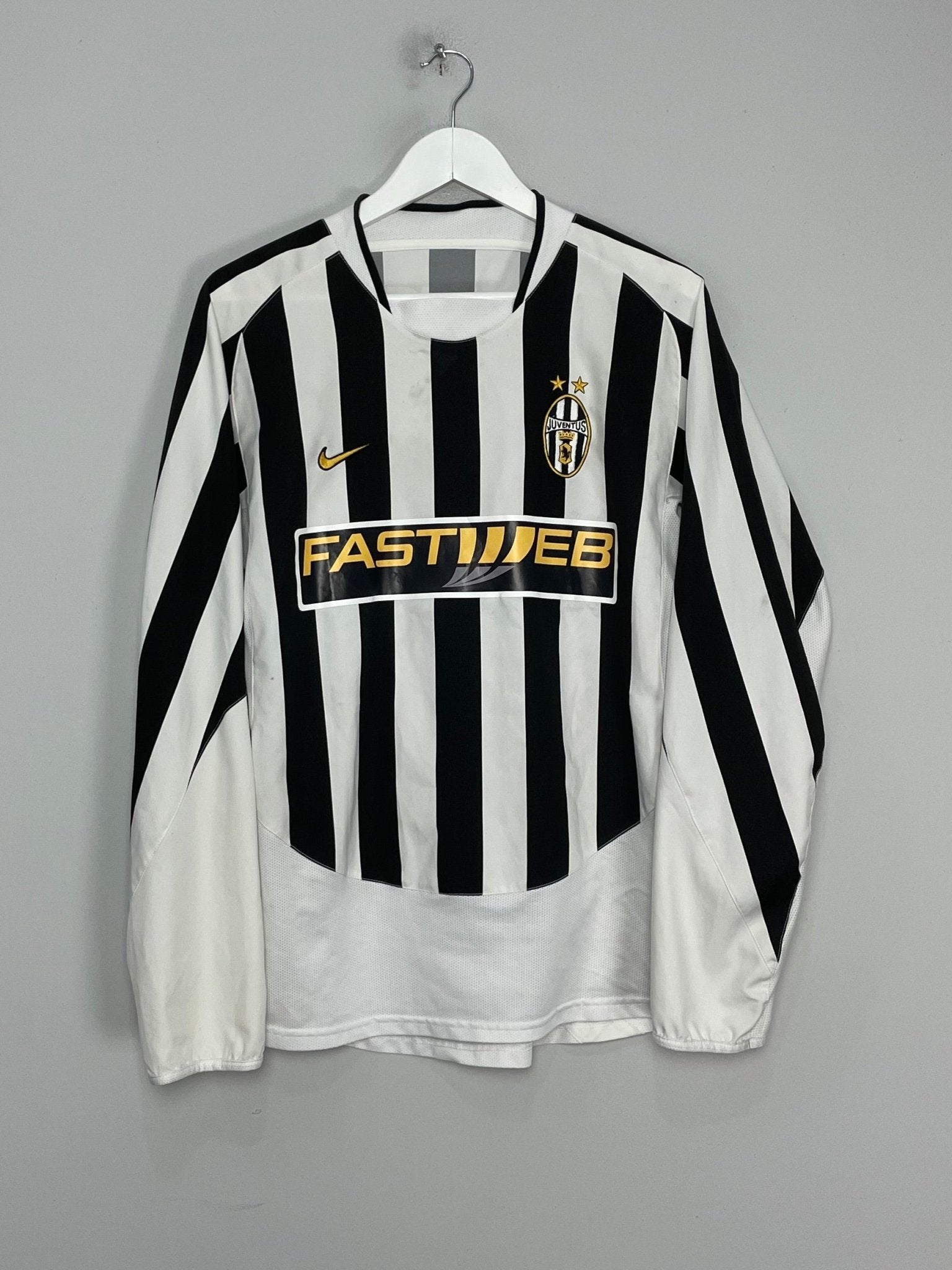 Shop 2003/04 JUVENTUS DEL PIERO #10 L/S HOME SHIRT (M) NIKE, classic football shirts, vintage football shirts & retro soccer jerseys at Cult Kits