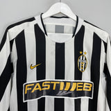Shop 2003/04 JUVENTUS DEL PIERO #10 L/S HOME SHIRT (M) NIKE, classic football shirts, vintage football shirts & retro soccer jerseys at Cult Kits