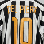 Shop 2003/04 JUVENTUS DEL PIERO #10 L/S HOME SHIRT (M) NIKE, classic football shirts, vintage football shirts & retro soccer jerseys at Cult Kits