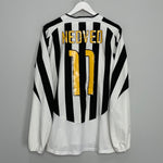 Shop 2003/04 JUVENTUS NEDVED #11 L/S HOME SHIRT (L) NIKE, classic football shirts, vintage football shirts & retro soccer jerseys at Cult Kits