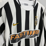 Shop 2003/04 JUVENTUS NEDVED #11 L/S HOME SHIRT (L) NIKE, classic football shirts, vintage football shirts & retro soccer jerseys at Cult Kits