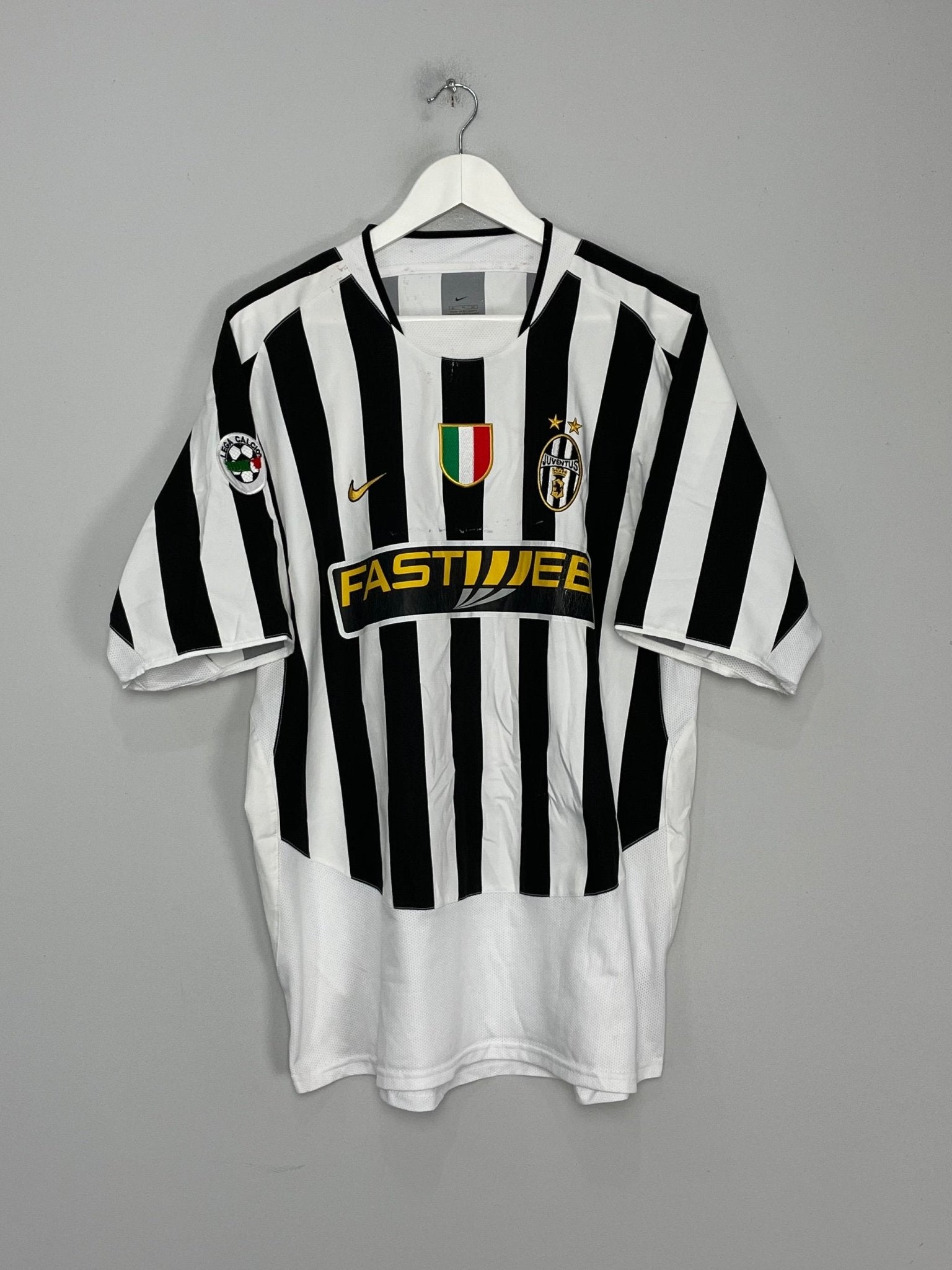 Shop 2003/04 JUVENTUS TREZEGUET #17 HOME SHIRT (XL) NIKE, classic football shirts, vintage football shirts & retro soccer jerseys at Cult Kits