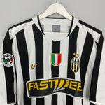 Shop 2003/04 JUVENTUS TREZEGUET #17 HOME SHIRT (XL) NIKE, classic football shirts, vintage football shirts & retro soccer jerseys at Cult Kits