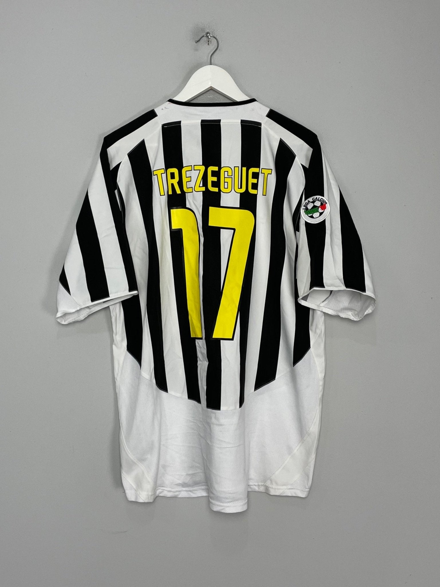Shop 2003/04 JUVENTUS TREZEGUET #17 HOME SHIRT (XL) NIKE, classic football shirts, vintage football shirts & retro soccer jerseys at Cult Kits