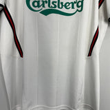 Shop 2003/04 LIVERPOOL AWAY SHIRT (XL) REEBOK, classic football shirts, vintage football shirts & retro soccer jerseys at Cult Kits