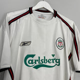 Shop 2003/04 LIVERPOOL AWAY SHIRT (XL) REEBOK, classic football shirts, vintage football shirts & retro soccer jerseys at Cult Kits