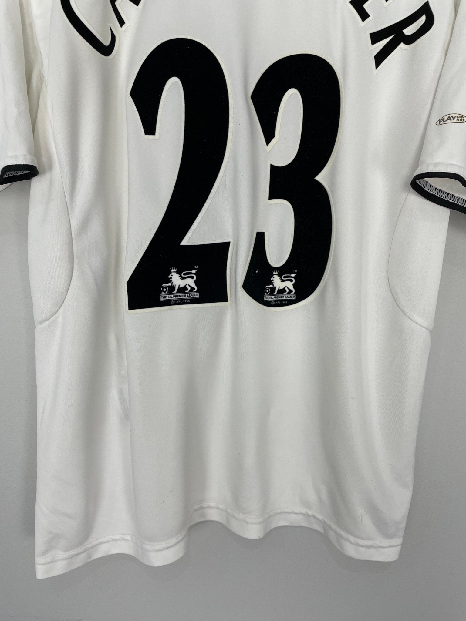 Shop 2003/04 LIVERPOOL CARRAGHER #23 AWAY SHIRT (L) REEBOK, classic football shirts, vintage football shirts & retro soccer jerseys at Cult Kits