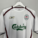 Shop 2003/04 LIVERPOOL LUIS GARCIA #10 AWAY SHIRT (M) REEBOK, classic football shirts, vintage football shirts & retro soccer jerseys at Cult Kits