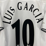 Shop 2003/04 LIVERPOOL LUIS GARCIA #10 AWAY SHIRT (M) REEBOK, classic football shirts, vintage football shirts & retro soccer jerseys at Cult Kits