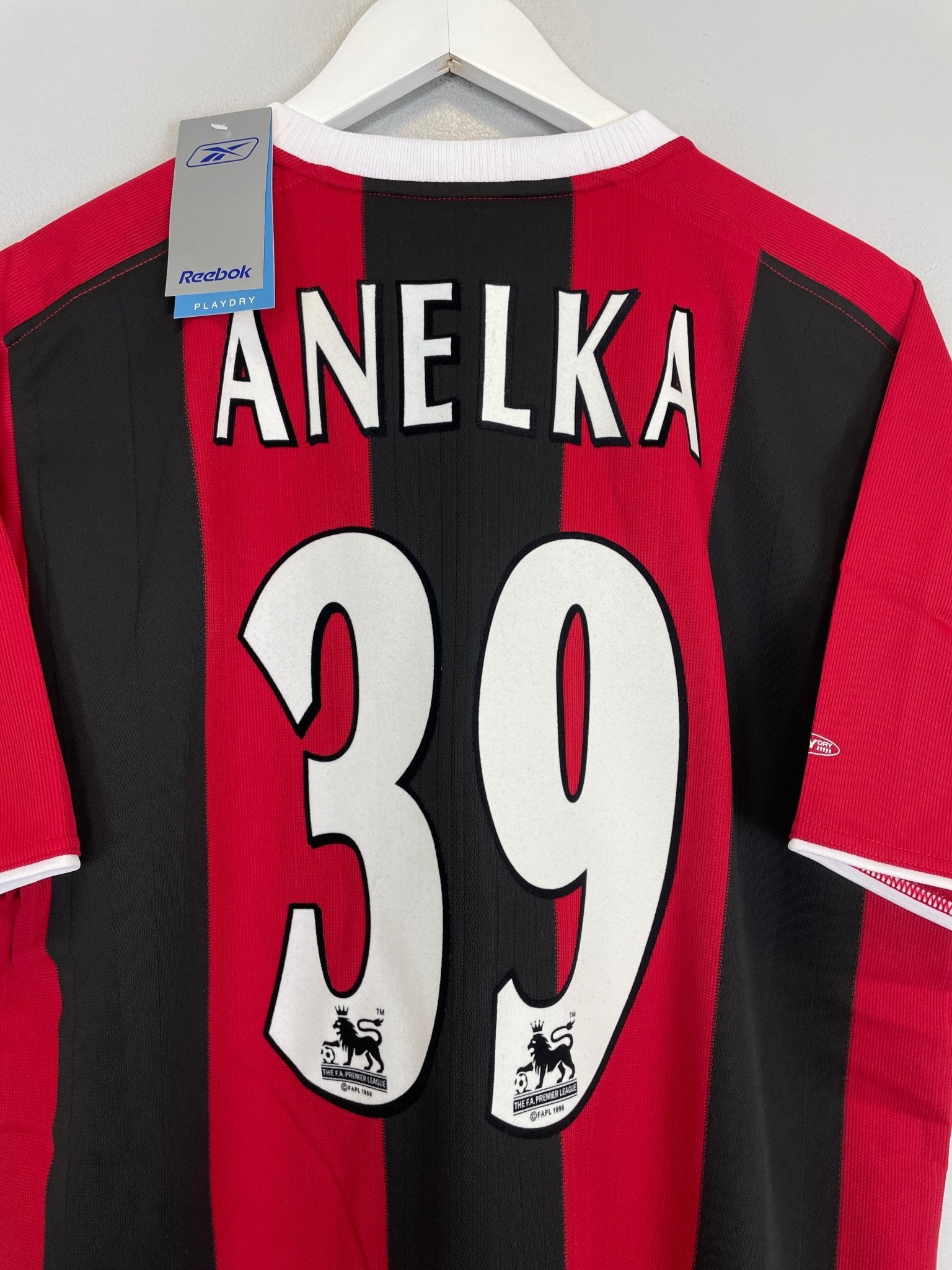 Shop 2003/04 MANCHESTER CITY ANELKA #39 *BNWT* AWAY SHIRT (M) REEBOK, classic football shirts, vintage football shirts & retro soccer jerseys at Cult Kits