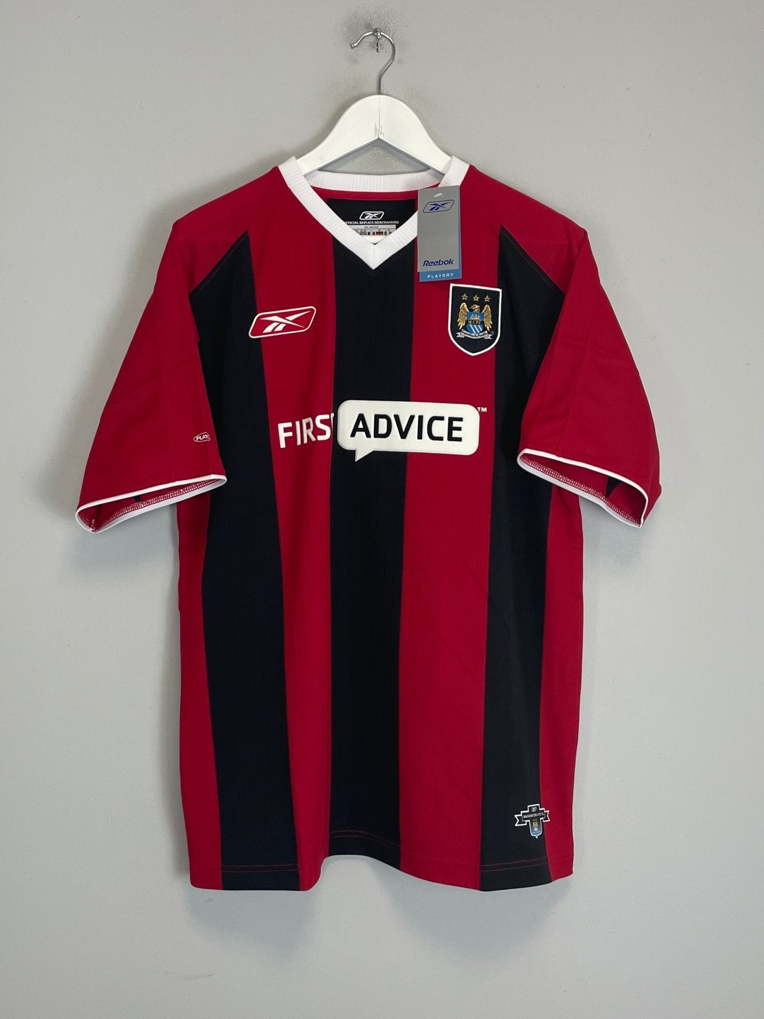 Shop 2003/04 MANCHESTER CITY ANELKA #39 *BNWT* AWAY SHIRT (M) REEBOK, classic football shirts, vintage football shirts & retro soccer jerseys at Cult Kits