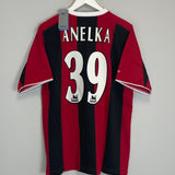 Shop 2003/04 MANCHESTER CITY ANELKA #39 *BNWT* AWAY SHIRT (M) REEBOK, classic football shirts, vintage football shirts & retro soccer jerseys at Cult Kits