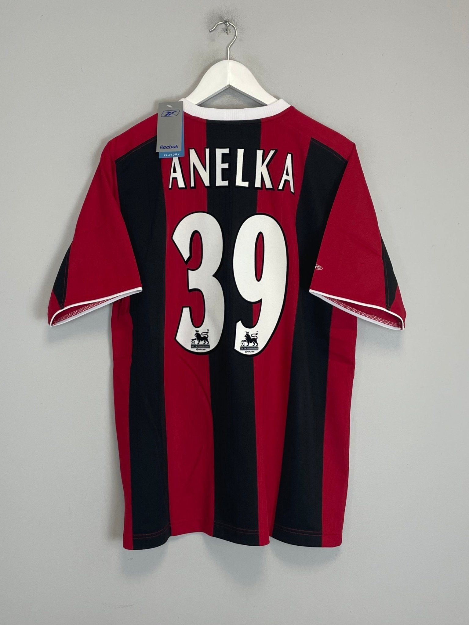 Shop 2003/04 MANCHESTER CITY ANELKA #39 *BNWT* AWAY SHIRT (M) REEBOK, classic football shirts, vintage football shirts & retro soccer jerseys at Cult Kits
