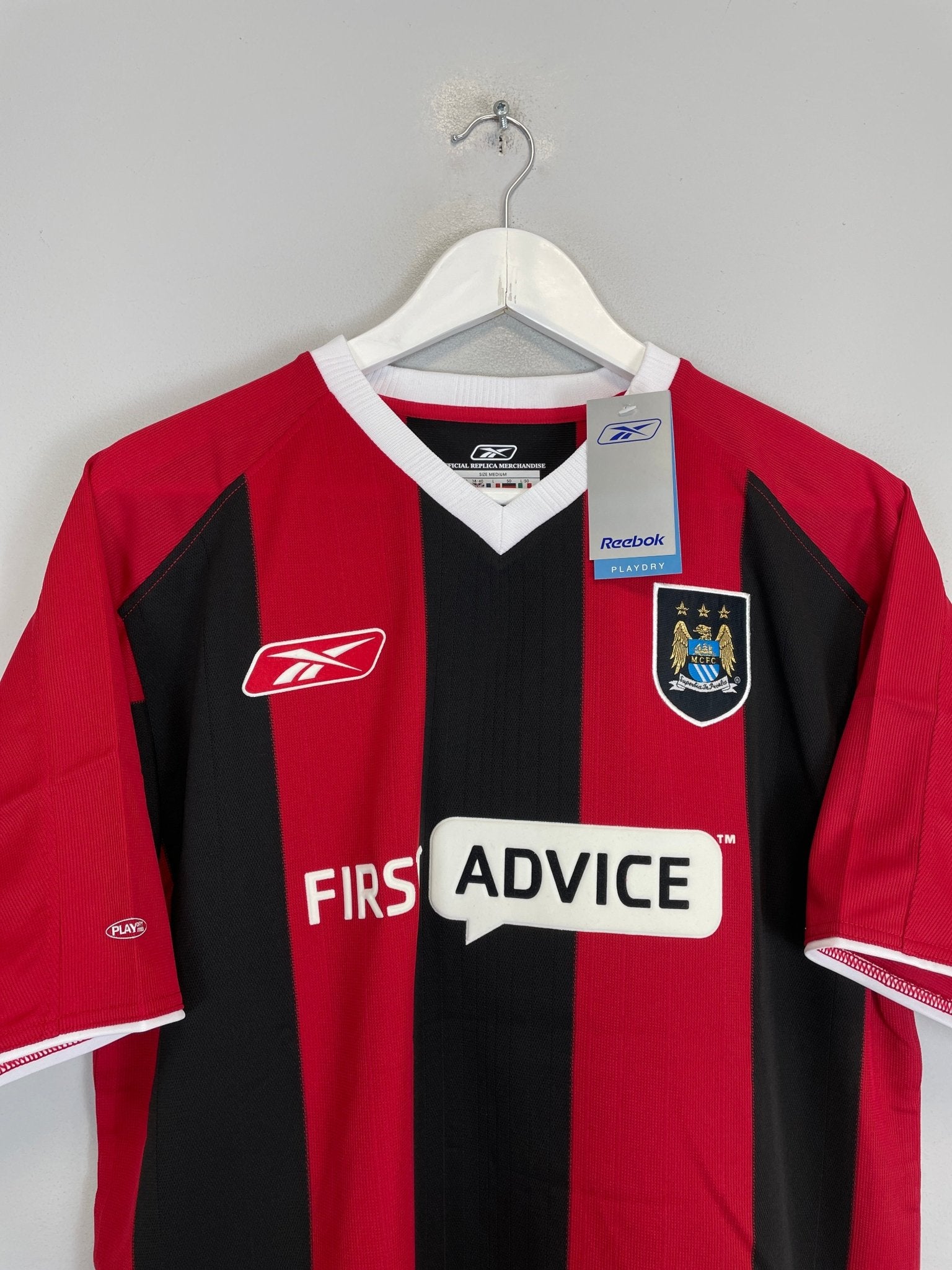 Shop 2003/04 MANCHESTER CITY ANELKA #39 *BNWT* AWAY SHIRT (M) REEBOK, classic football shirts, vintage football shirts & retro soccer jerseys at Cult Kits
