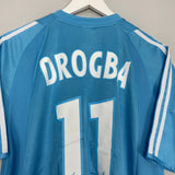 Shop 2003/04 MARSEILLE DROGBA #11 AWAY SHIRT (L) ADIDAS, classic football shirts, vintage football shirts & retro soccer jerseys at Cult Kits