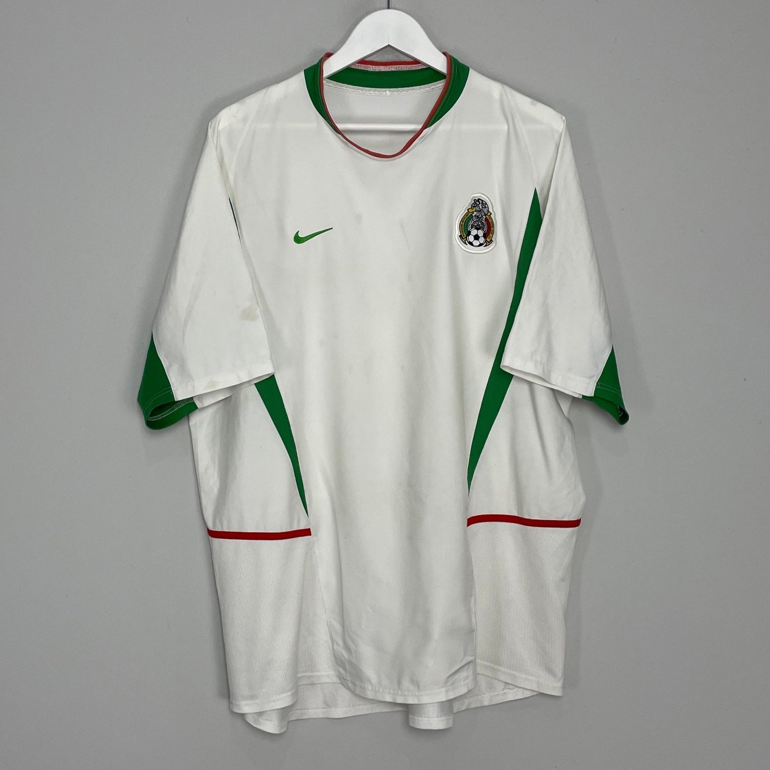 Shop 2003/04 MEXICO AWAY SHIRT (XL) NIKE, classic football shirts, vintage football shirts & retro soccer jerseys at Cult Kits