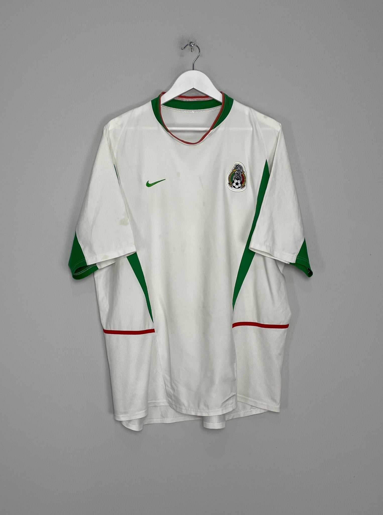 Shop 2003/04 MEXICO AWAY SHIRT (XL) NIKE, classic football shirts, vintage football shirts & retro soccer jerseys at Cult Kits