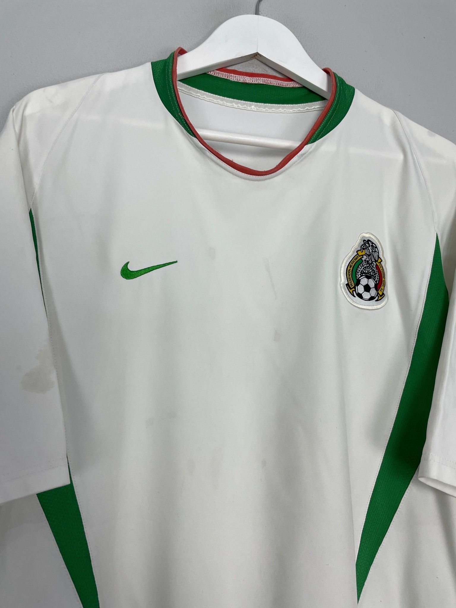 Shop 2003/04 MEXICO AWAY SHIRT (XL) NIKE, classic football shirts, vintage football shirts & retro soccer jerseys at Cult Kits