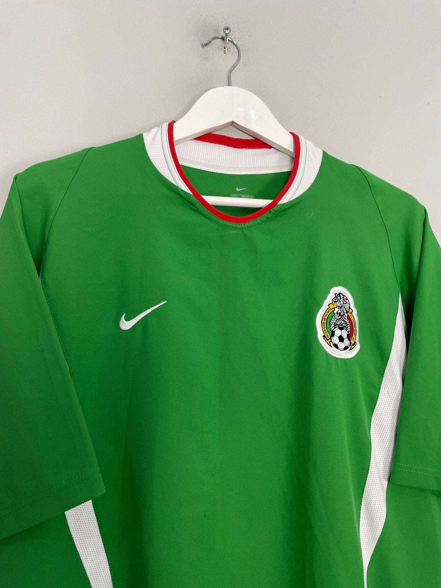 Shop 2003/04 MEXICO HOME SHIRT (L) NIKE, classic football shirts, vintage football shirts & retro soccer jerseys at Cult Kits