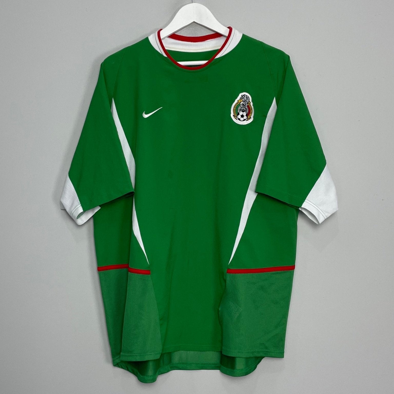 Shop 2003/04 MEXICO HOME SHIRT (XL) NIKE, classic football shirts, vintage football shirts & retro soccer jerseys at Cult Kits
