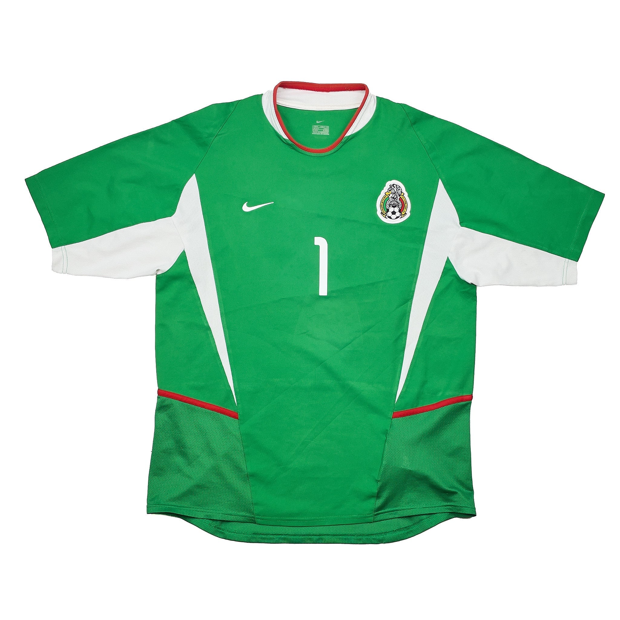 Buy 2003/04 Mexico J.Campos 1 Home Shirt (M) Nike ~ Free worldwide shipping ~ Authentic Vintage Football Shirts from Cult Kits