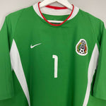 Shop 2003/04 MEXICO J.CAMPOS #1 HOME SHIRT (XL) NIKE, classic football shirts, vintage football shirts & retro soccer jerseys at Cult Kits