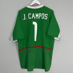 Shop 2003/04 MEXICO J.CAMPOS #1 HOME SHIRT (XL) NIKE, classic football shirts, vintage football shirts & retro soccer jerseys at Cult Kits