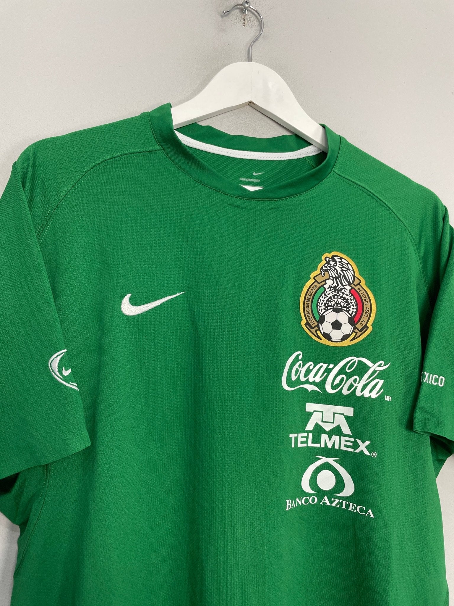 Shop 2003/04 MEXICO *PLAYER ISSUE* TRAINING SHIRT (L) NIKE, classic football shirts, vintage football shirts & retro soccer jerseys at Cult Kits