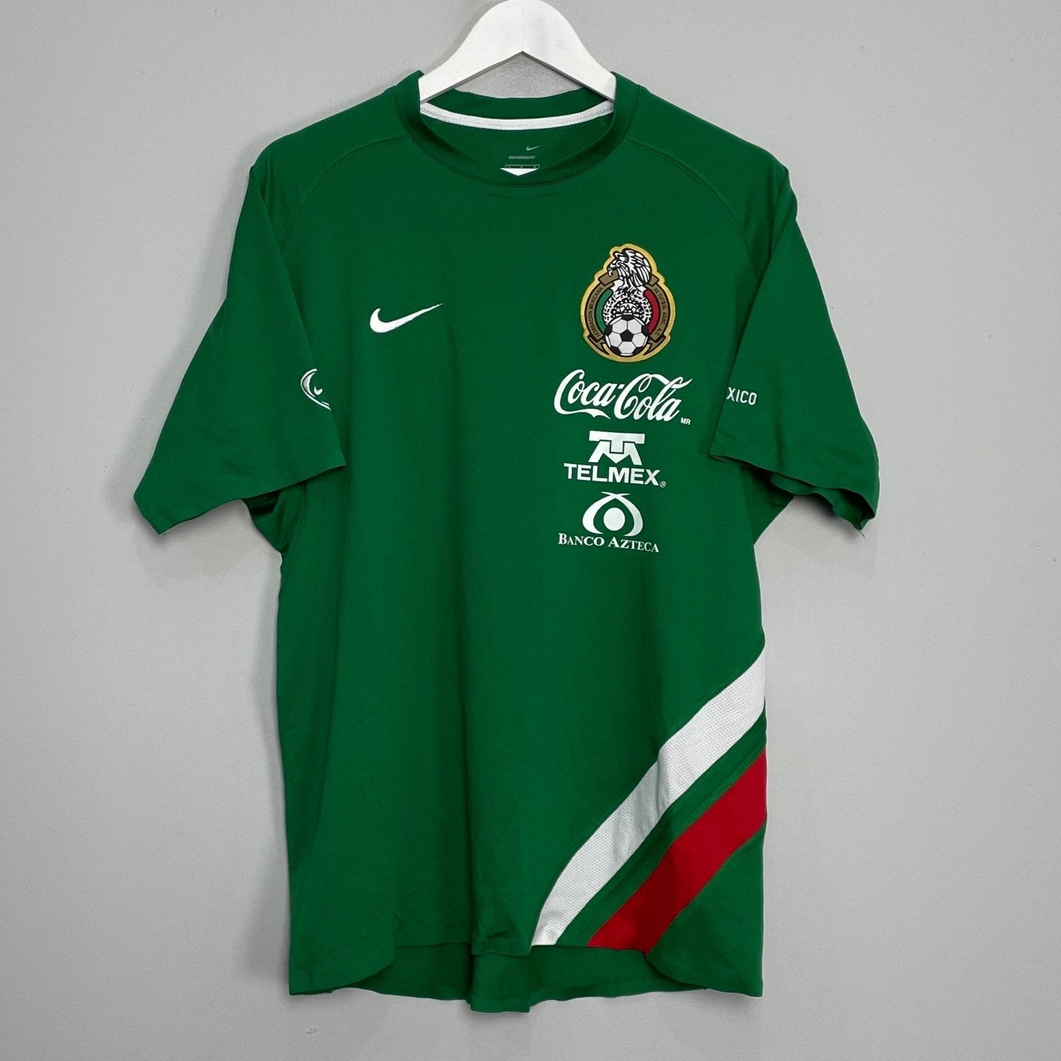 Shop 2003/04 MEXICO *PLAYER ISSUE* TRAINING SHIRT (L) NIKE, classic football shirts, vintage football shirts & retro soccer jerseys at Cult Kits