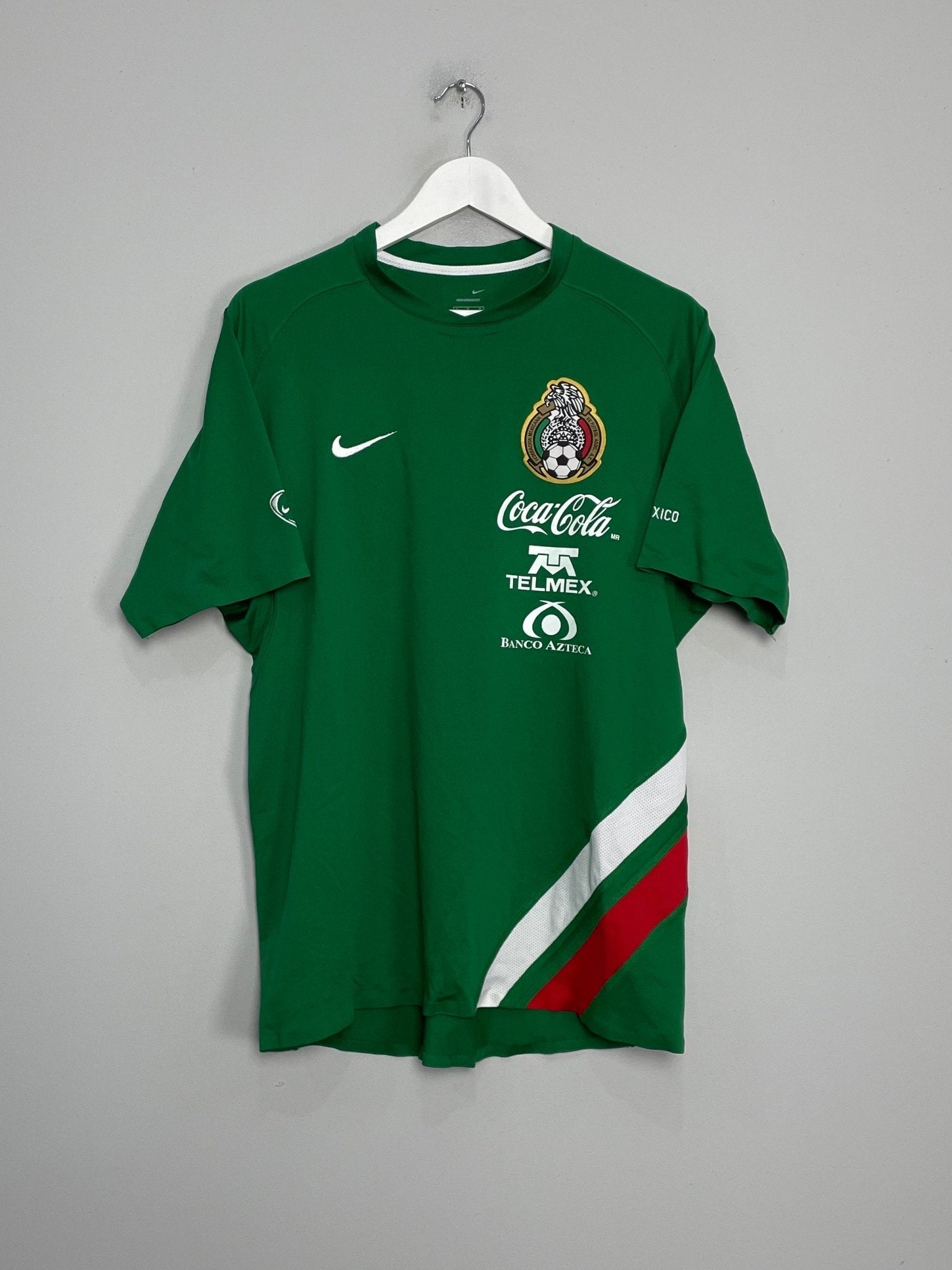 Shop 2003/04 MEXICO *PLAYER ISSUE* TRAINING SHIRT (L) NIKE, classic football shirts, vintage football shirts & retro soccer jerseys at Cult Kits