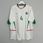 Shop 2003/04 MEXICO R.MARQUEZ #4 AWAY SHIRT (L) NIKE, classic football shirts, vintage football shirts & retro soccer jerseys at Cult Kits