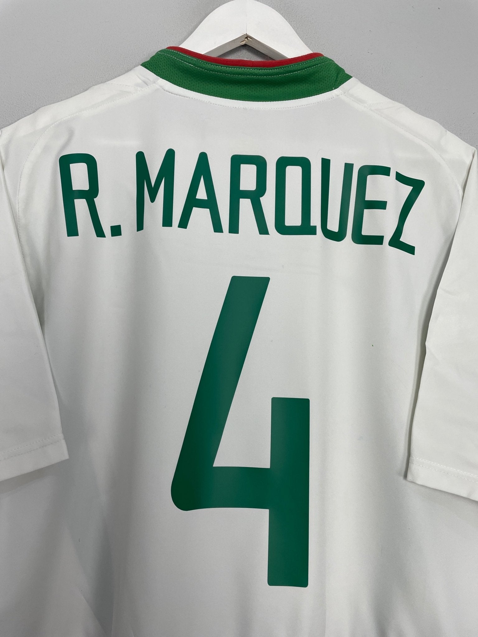 Shop 2003/04 MEXICO R.MARQUEZ #4 AWAY SHIRT (L) NIKE, classic football shirts, vintage football shirts & retro soccer jerseys at Cult Kits