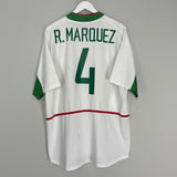 Shop 2003/04 MEXICO R.MARQUEZ #4 AWAY SHIRT (XL) NIKE, classic football shirts, vintage football shirts & retro soccer jerseys at Cult Kits