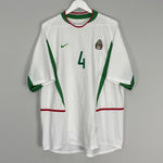 Shop 2003/04 MEXICO R.MARQUEZ #4 AWAY SHIRT (XL) NIKE, classic football shirts, vintage football shirts & retro soccer jerseys at Cult Kits