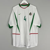 Shop 2003/04 MEXICO R.MARQUEZ #4 AWAY SHIRT (XL) NIKE, classic football shirts, vintage football shirts & retro soccer jerseys at Cult Kits