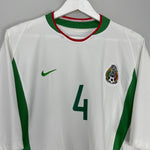 Shop 2003/04 MEXICO R.MARQUEZ #4 AWAY SHIRT (XL) NIKE, classic football shirts, vintage football shirts & retro soccer jerseys at Cult Kits