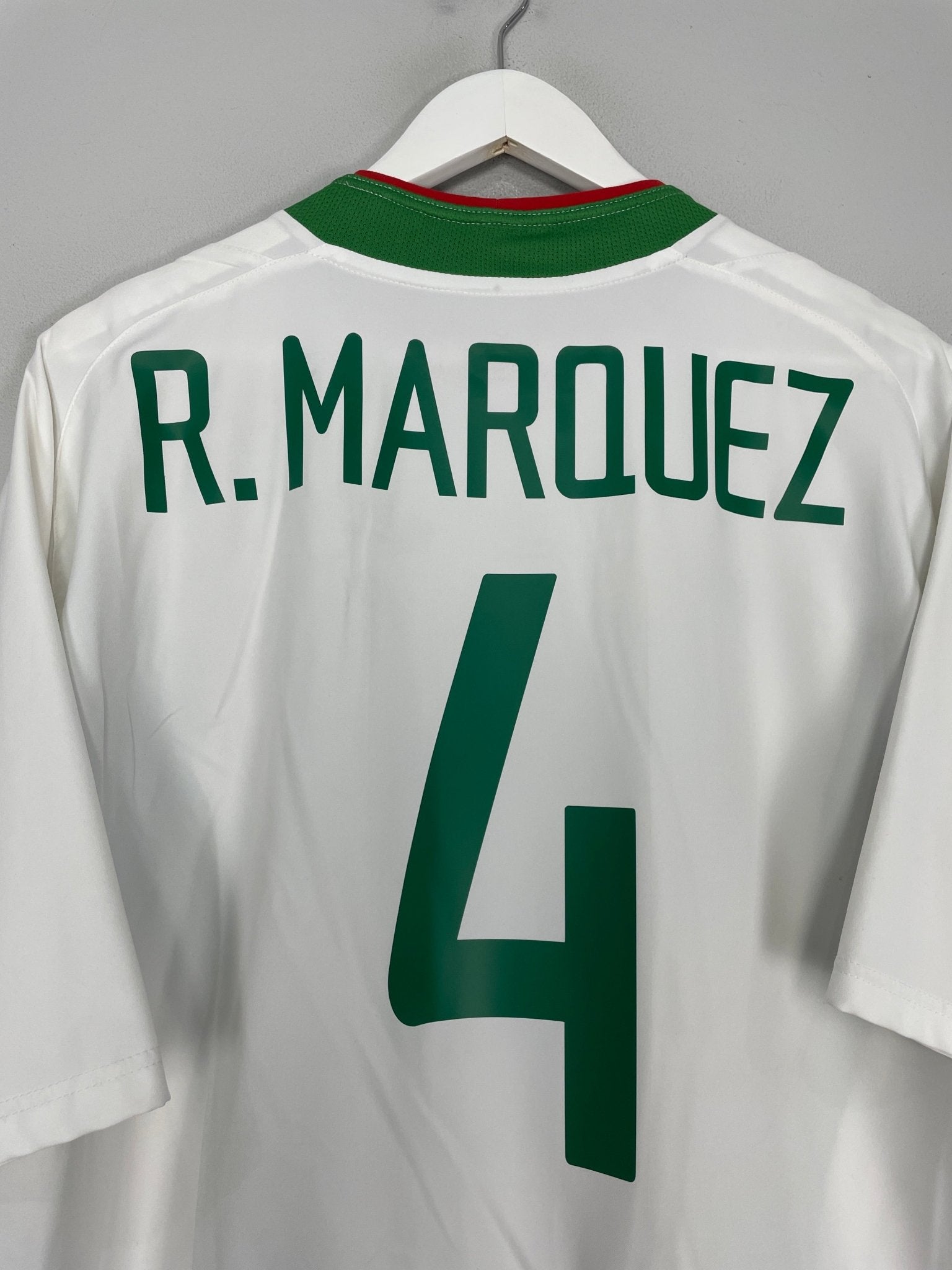 Shop 2003/04 MEXICO R.MARQUEZ #4 AWAY SHIRT (XL) NIKE, classic football shirts, vintage football shirts & retro soccer jerseys at Cult Kits