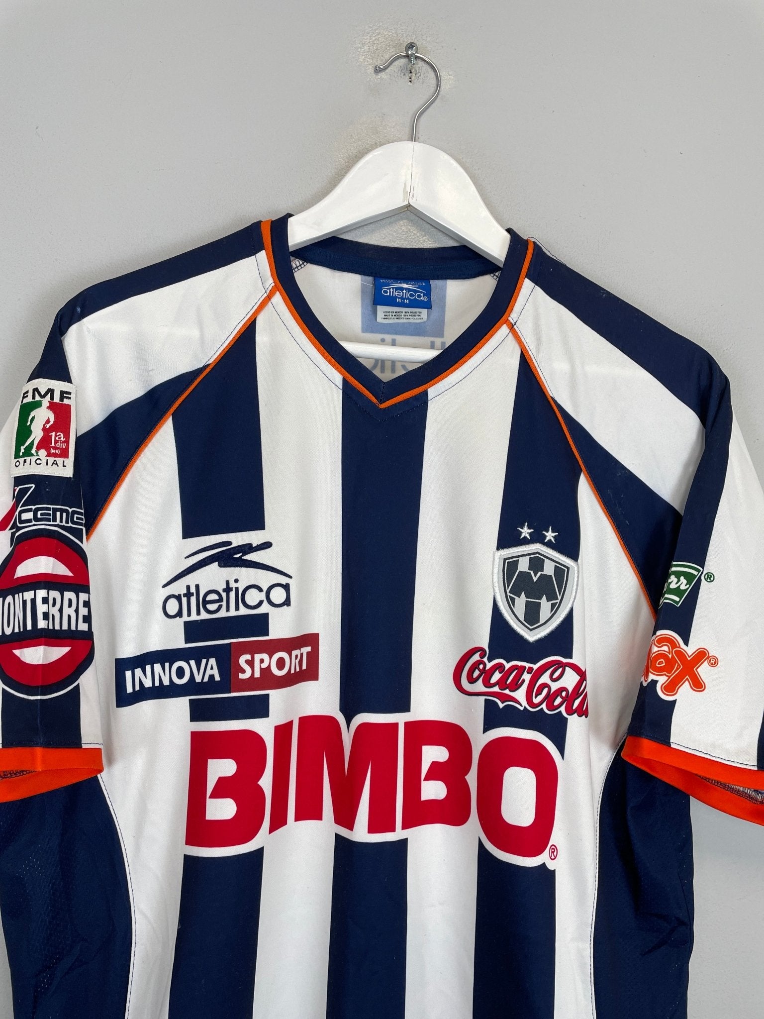 Shop 2003/04 MONTERREY HOME SHIRT (M) ATLETICA, classic football shirts, vintage football shirts & retro soccer jerseys at Cult Kits